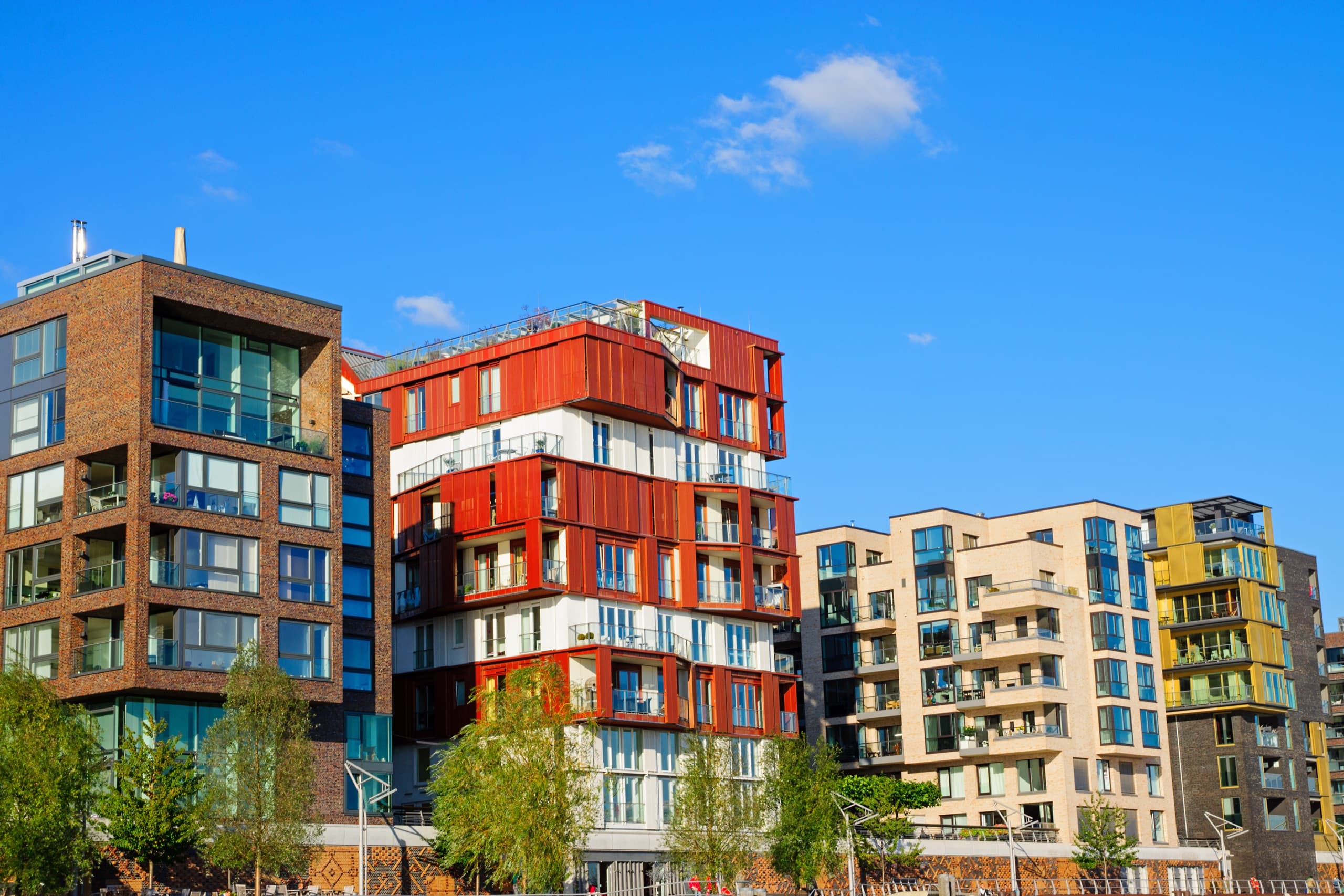 Parking management at a modern mixed-use property.